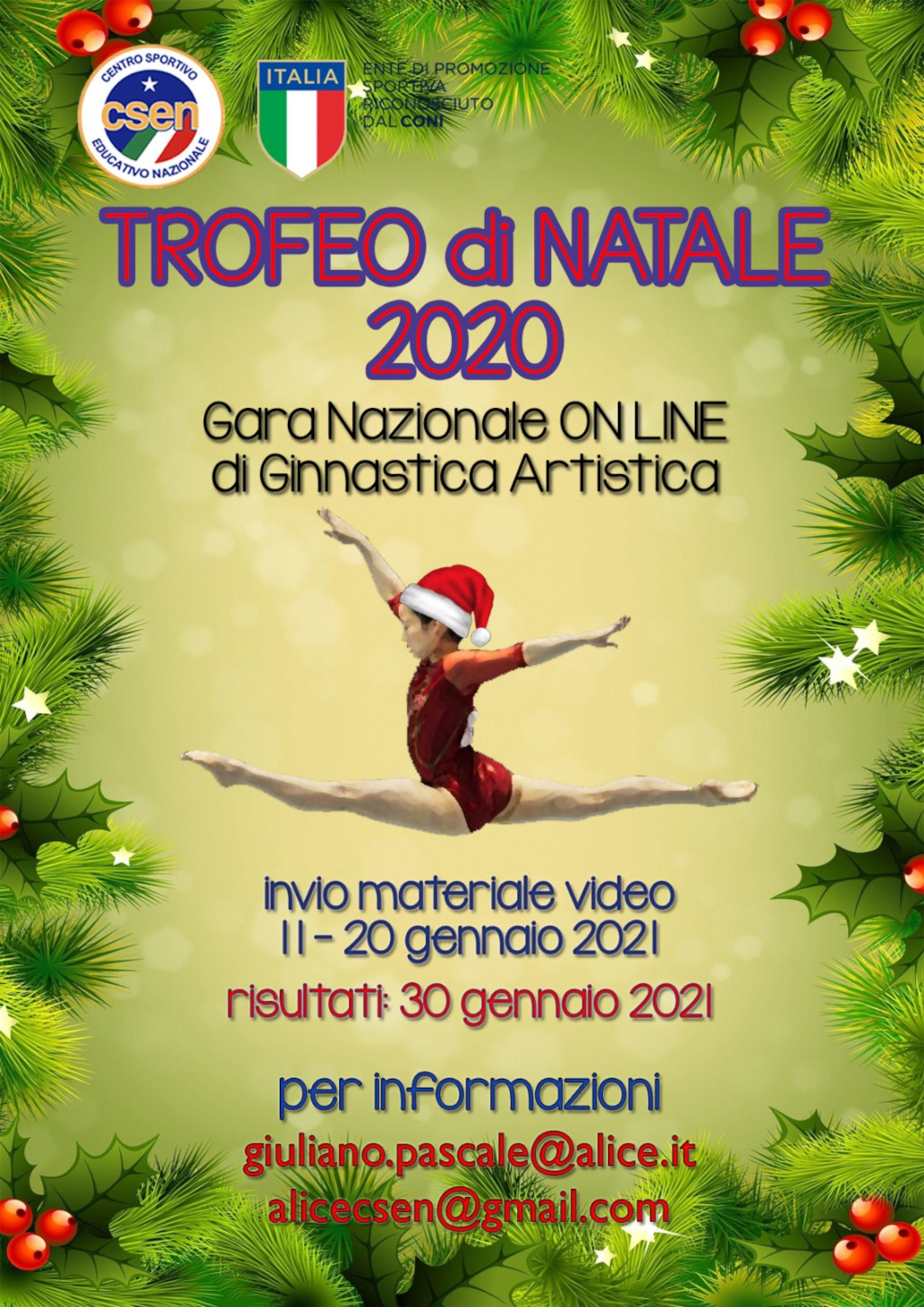 Ginnastica Artistica - Trofeo Online di Natale 2020